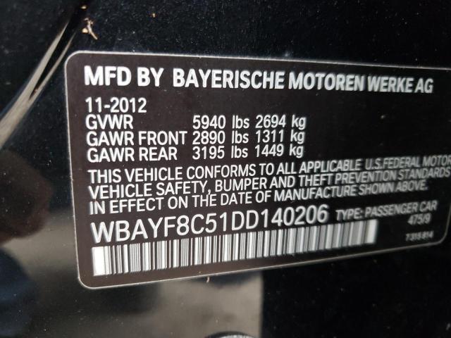 WBAYF8C51DD140206 - 2013 BMW ALPINA B7 BLACK photo 10