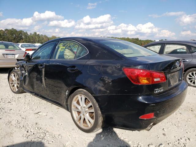 JTHBK262565006734 - 2006 LEXUS IS 250 BLACK photo 3