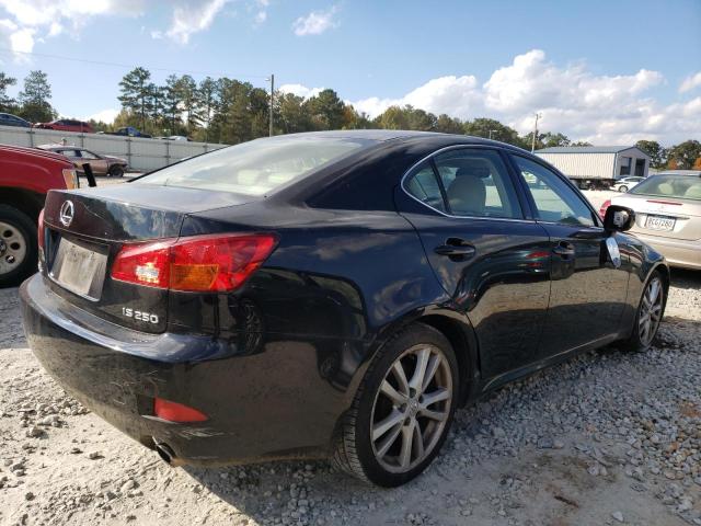 JTHBK262565006734 - 2006 LEXUS IS 250 BLACK photo 4