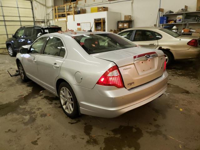 3FAHP0JA0CR300976 - 2012 FORD FUSION SEL SILVER photo 3