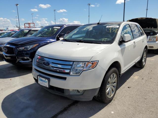 2FMDK4JC6ABB52520 - 2010 FORD EDGE SEL WHITE photo 2