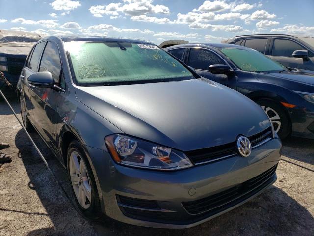 3VW217AU9HM074376 - 2017 VOLKSWAGEN GOLF S GRAY photo 1