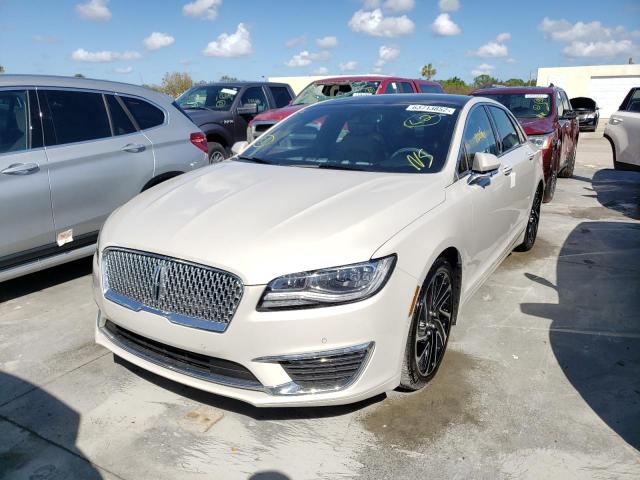 3LN6L5E97LR619524 - 2020 LINCOLN MKZ RESERV WHITE photo 2