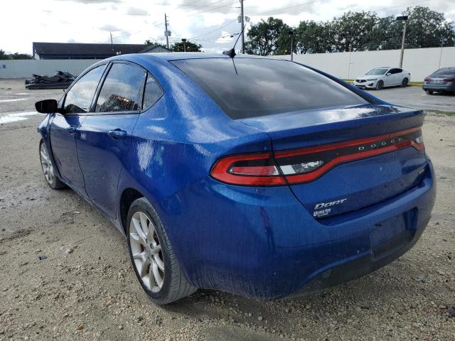 1C3CDFBA3DD100560 - 2013 DODGE DART SXT BLUE photo 3