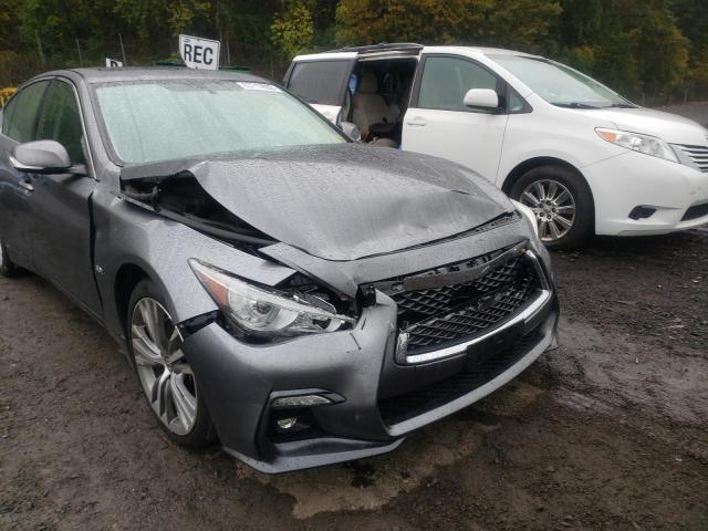 JN1EV7AR7JM436421 - 2018 INFINITI Q50 LUXE GRAY photo 9