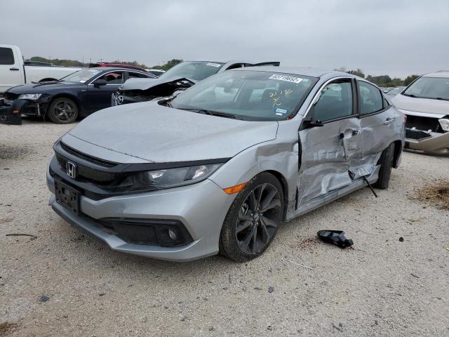 19XFC2F83KE044806 - 2019 HONDA CIVIC SPOR SILVER photo 2