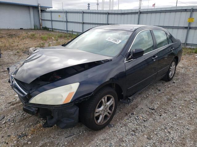 1HGCM56316A020911 - 2006 HONDA ACCORD BLACK photo 2