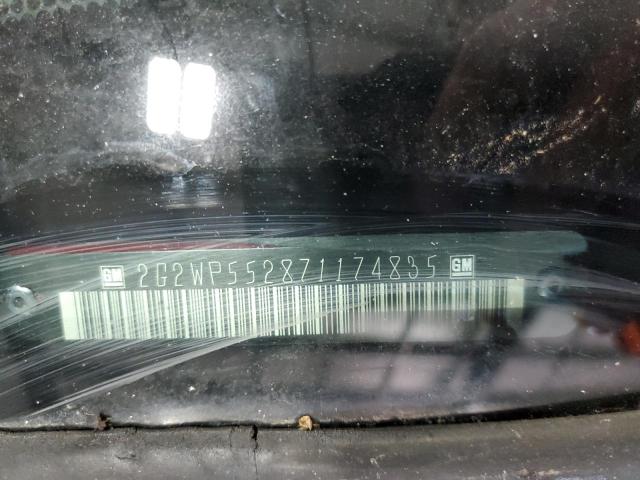 2G2WP552871174835 - 2007 PONTIAC GRAND PRIX წითელი ფოტო 10