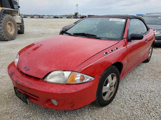 4G1JF32T7YB903670 - 2000 CHEVROLET CAVALIER Z RED photo 2