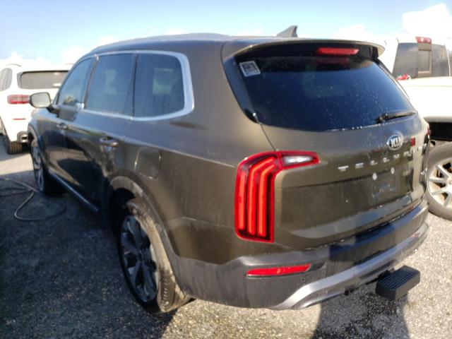 5XYP34HC1MG184151 - 2021 KIA TELLURIDE GRAY photo 3