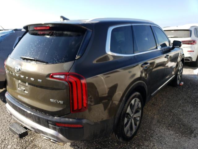 5XYP34HC1MG184151 - 2021 KIA TELLURIDE GRAY photo 4