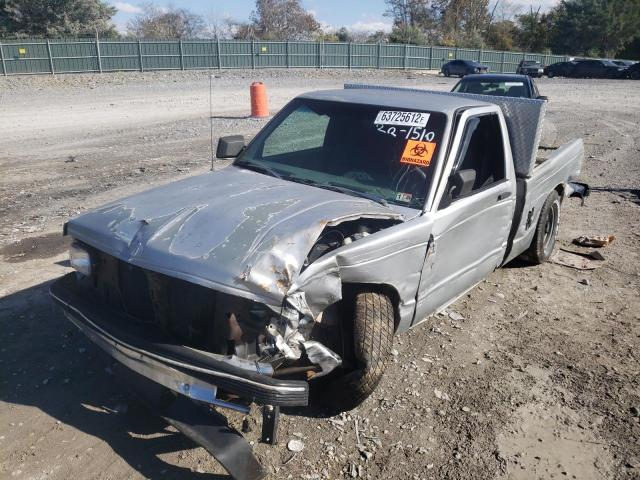 1GCCS14R7P0180903 - 1993 CHEVROLET S TRUCK S1 SILVER photo 2