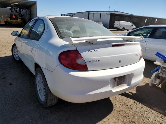 1B3AS46C41D124968 - 2001 DODGE NEON SE WHITE photo 3