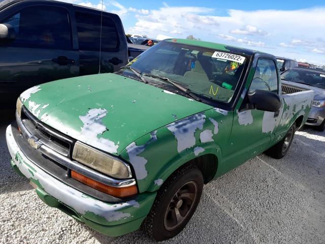 1GCCS144XW8152274 - 1998 CHEVROLET S TRUCK S1 GREEN photo 2