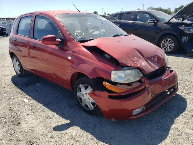 KL1TD69686B628811 - 2006 CHEVROLET AVEO BASE RED photo 1