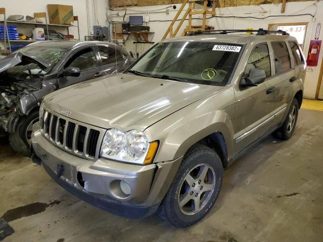 1J4GR48K65C664689 - 2005 JEEP GRAND CHEROKEE LAREDO  photo 2