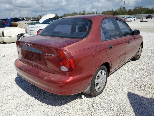 KLATA52641B639861 - 2001 DAEWOO LANOS S RED photo 4