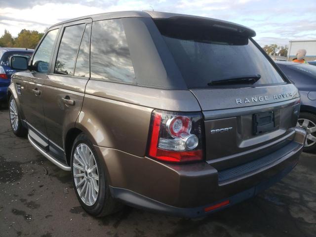 SALSF2D45CA740070 - 2012 LAND ROVER RANGE ROVE BROWN photo 3