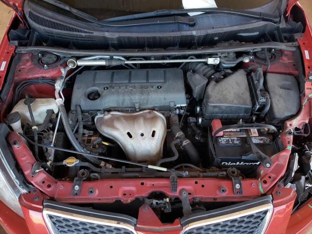 5Y2SR6E00AZ405749 - 2010 PONTIAC VIBE GT RED photo 7