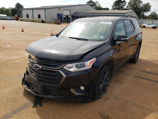 1GNERJKX9JJ264980 - 2018 CHEVROLET TRAVERSE R BLACK photo 2