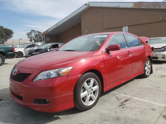 4T1BE46K47U116391 - 2007 TOYOTA CAMRY CE L RED photo 2