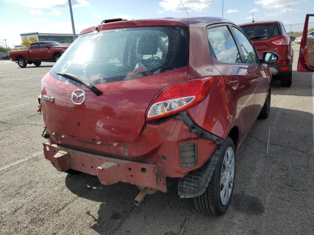 JM1DE1KY4E0173278 - 2014 MAZDA MAZDA2 SPO 红色 照片 4