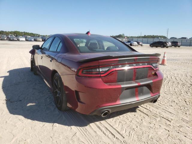 2C3CDXGJ4KH572409 - 2019 DODGE CHARGER SC RED photo 3