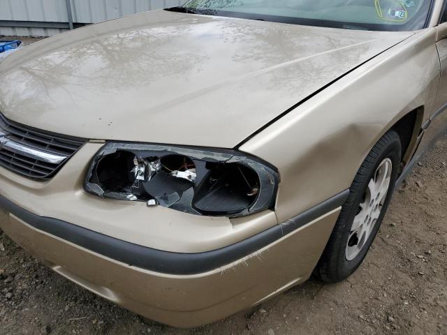 2G1WF52E849332206 - 2004 CHEVROLET IMPALA GOLD photo 9