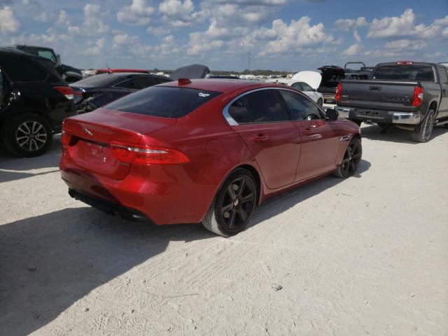 SAJAD4BG0HA974689 - 2017 JAGUAR XE PREMIUM RED photo 4