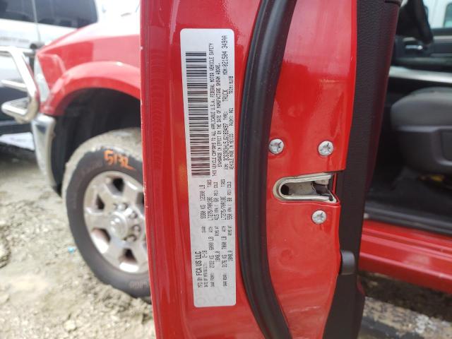 3C63R3HL5JG183497 - 2018 RAM 3500 SLT RED photo 10