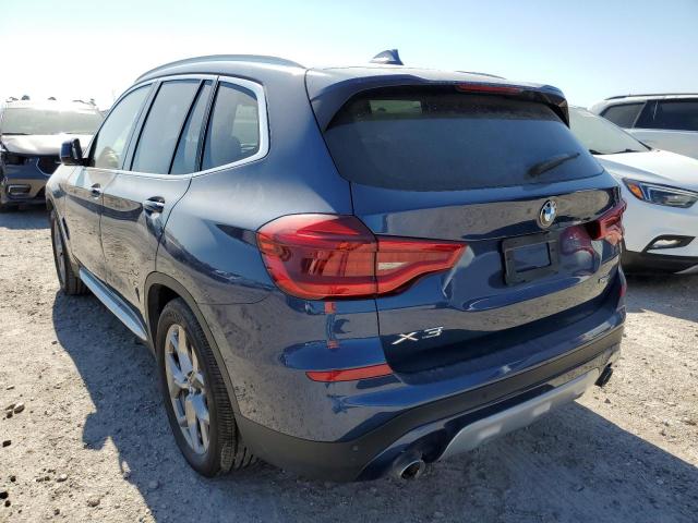 5UXTY3C09L9B39340 - 2020 BMW X3 SDRIVE3 BLUE photo 3