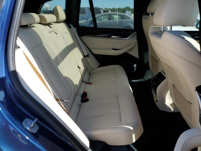 5UXTY3C09L9B39340 - 2020 BMW X3 SDRIVE3 BLUE photo 6
