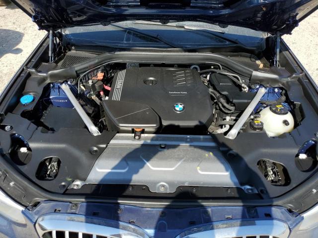 5UXTY3C09L9B39340 - 2020 BMW X3 SDRIVE3 BLUE photo 7