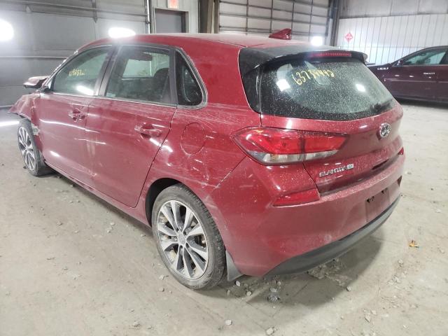 KMHH35LE4JU014388 - 2018 HYUNDAI ELANTRA GT RED photo 3