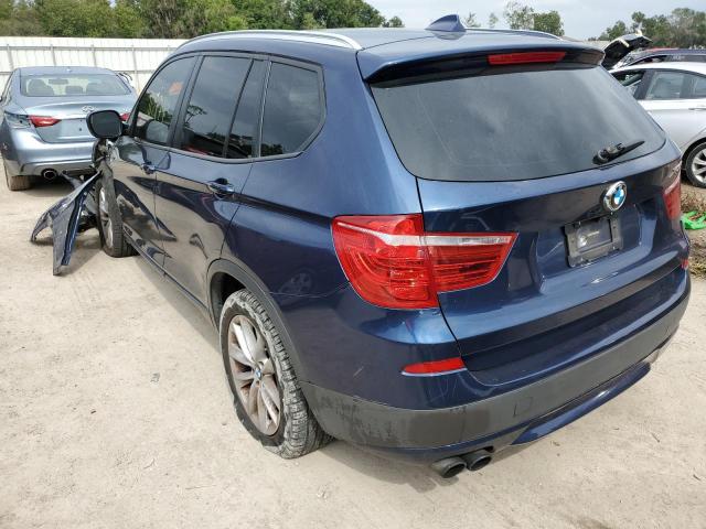 5UXWX9C59D0A24855 - 2013 BMW X3 XDRIVE2 BLUE photo 3