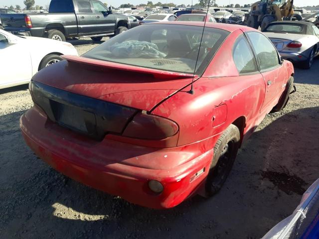 1G2JB124XY7445311 - 2000 PONTIAC SUNFIRE SE RED photo 4