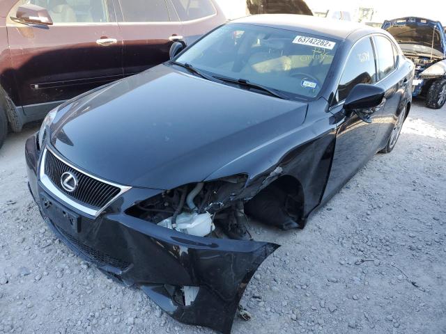 JTHBE262582014005 - 2008 LEXUS IS 350 BLACK photo 2