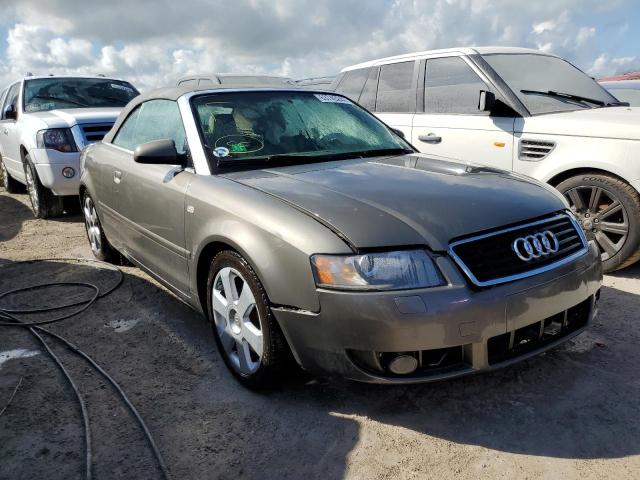 WAUAC48H03K021353 - 2003 AUDI A4 1.8 CAB GRAY photo 1