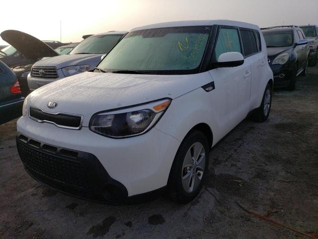 KNDJN2A28E7058616 - 2014 KIA SOUL WHITE photo 2