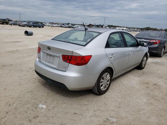 KNAFU4A26C5516423 - 2012 KIA FORTE EX SILVER photo 4