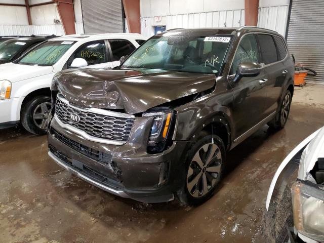 5XYP6DHC3MG109068 - 2021 KIA TELLURIDE CHARCOAL photo 2