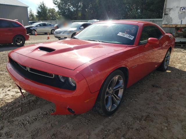 2C3CDZBT2MH546544 - 2021 DODGE CHALLENGER RED photo 2