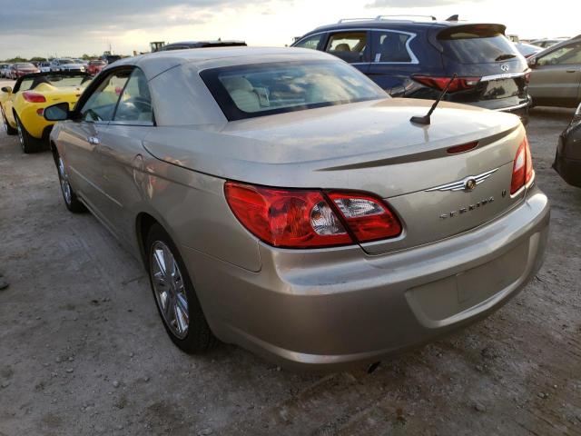 1C3LC65M58N101735 - 2008 CHRYSLER SEBRING LI TAN photo 3