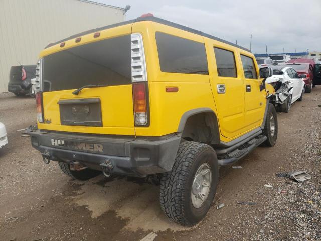 5GRGN23U03H117320 - 2003 HUMMER H2 YELLOW photo 4