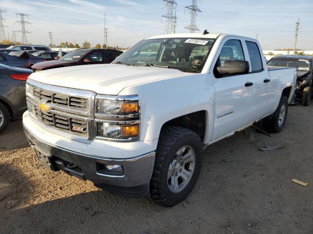 1GCVKRECXEZ406619 - 2014 CHEVROLET SILVERADO2 WHITE photo 2