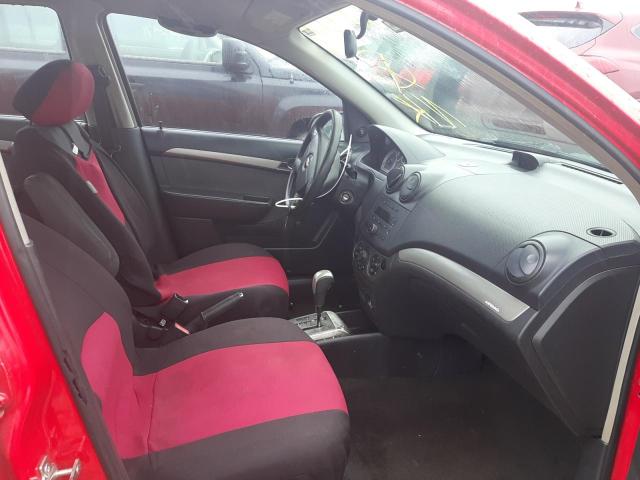 KL1TD56648B064608 - 2008 CHEVROLET AVEO BASE RED photo 5