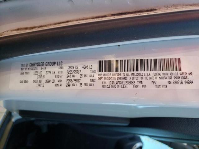 1C4AJWAG7EL236652 - 2014 JEEP WRANGLER S WHITE photo 10