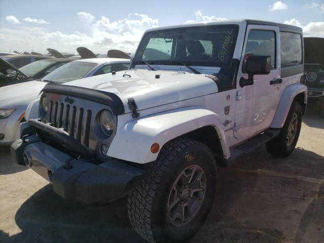 1C4AJWAG7EL236652 - 2014 JEEP WRANGLER S WHITE photo 2