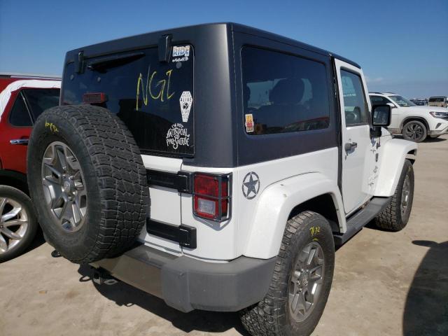 1C4AJWAG7EL236652 - 2014 JEEP WRANGLER S WHITE photo 4