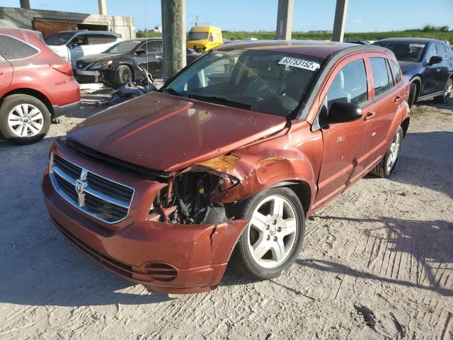 1B3HB48A89D220513 - 2009 DODGE CALIBER SX ORANGE photo 2